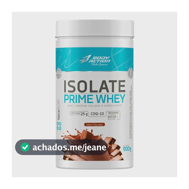 Isolate Prime Whey 900g - Sabor Chocolate - Body Action