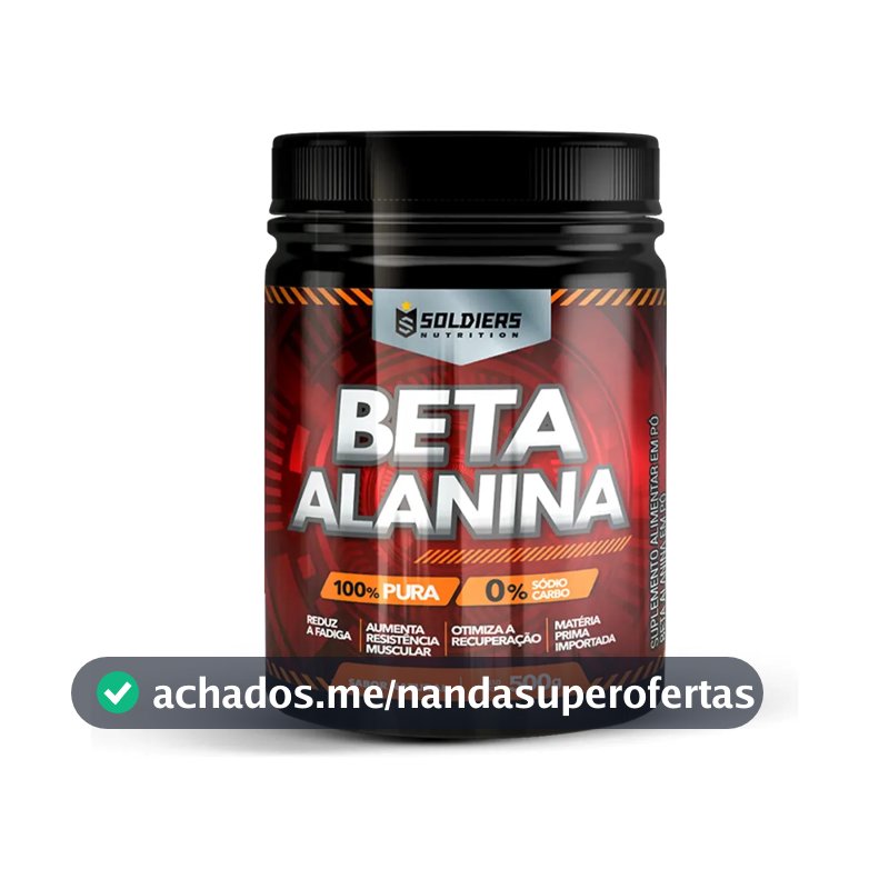 Beta Alanina 500g Suplemento em pó - Soldiers Nutrition