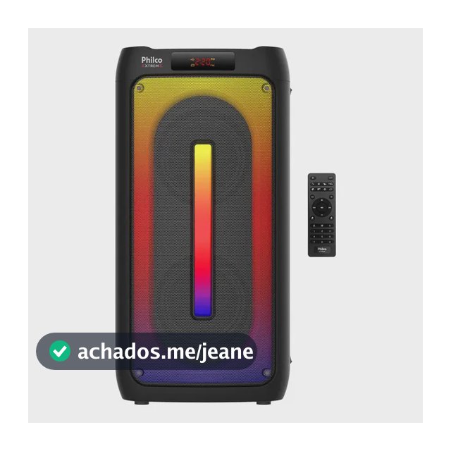 Caixa de Som Philco Extreme 350W Bluetooth 5.3 Luzes LED PCX4500