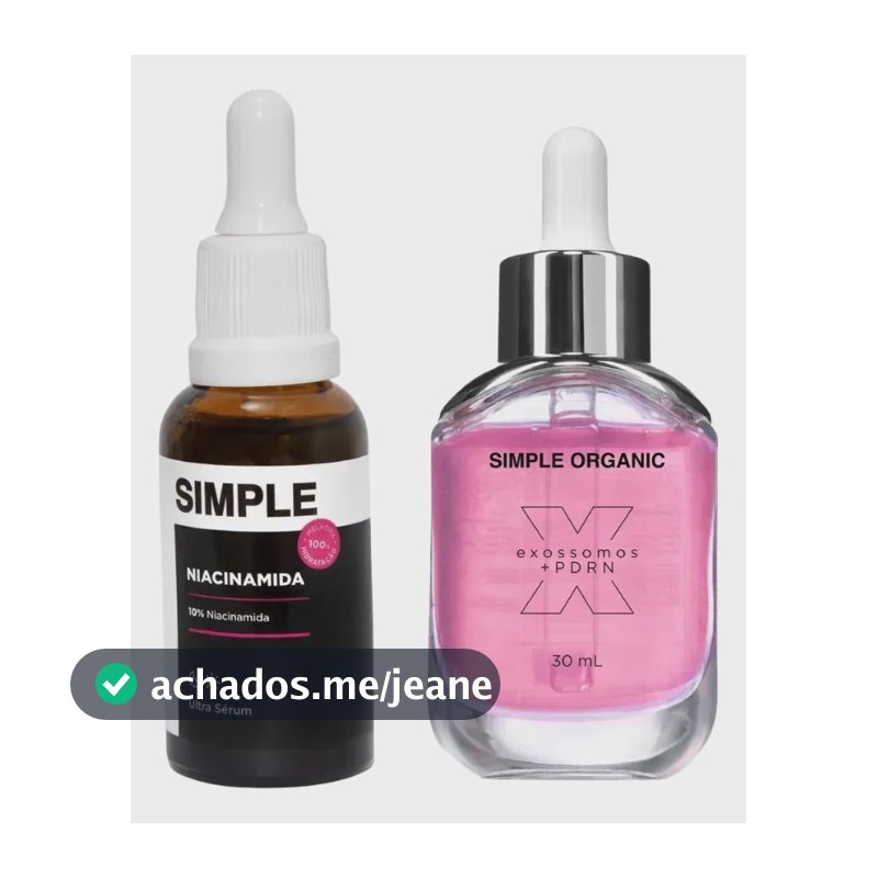 Kit Sérum Solução Pdrn + Niacinamida Facial Simple Organic