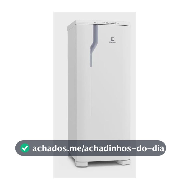 Geladeira Electrolux Cycle Defrost 240L Degelo Prático Uma Porta Branca RE31 127v