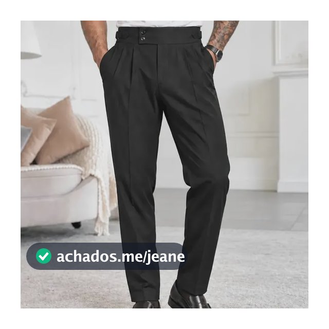 Calça Masculina Alfaiataria Social E Casual