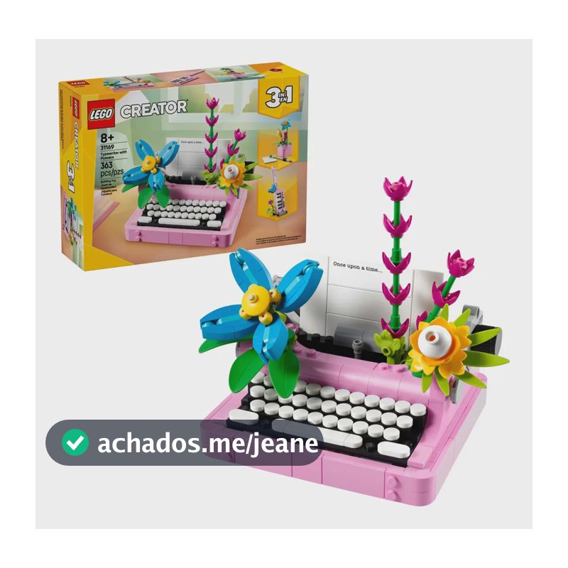 Lego® Creator Máquina De Escrever Com Flores 3em1 31169