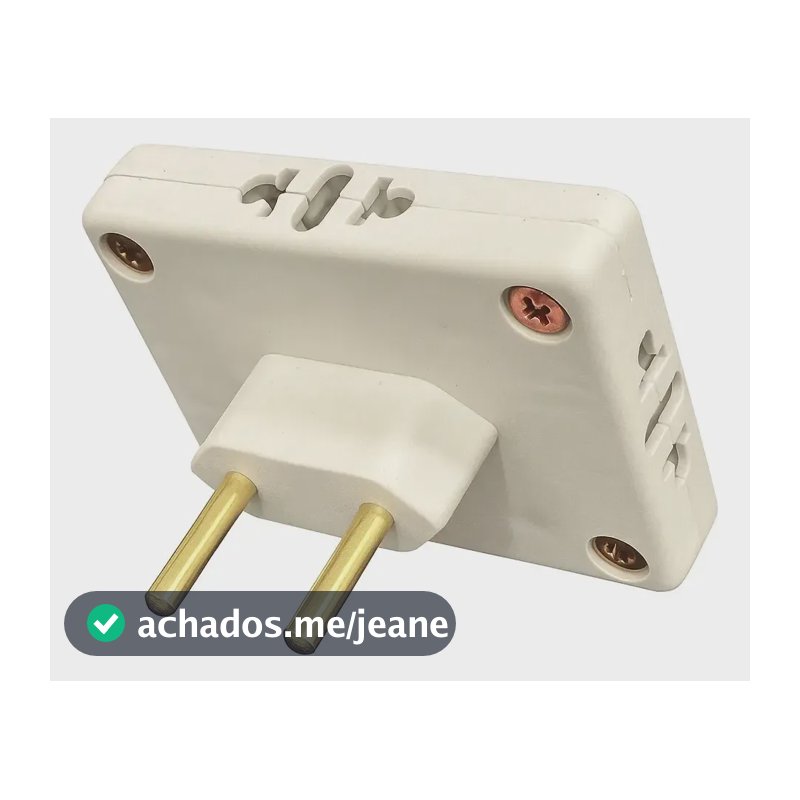 Plugue T Adaptador Tomada Slim Atrás, Tv Móveis Compacto 127/220v