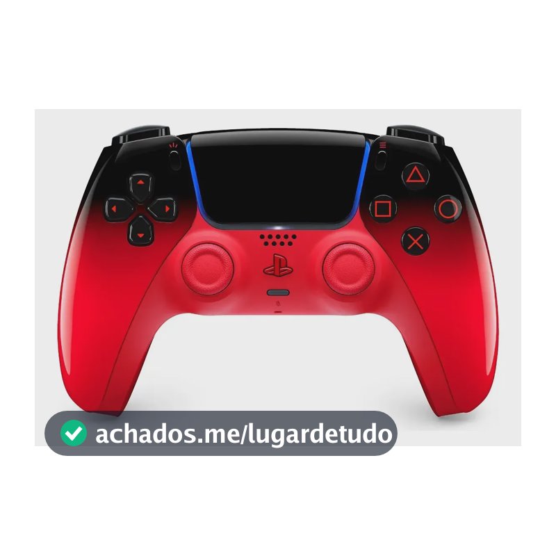Controle Sem Fio Sony DualSense Hyperpop para PS5, Vermelho Techno Red