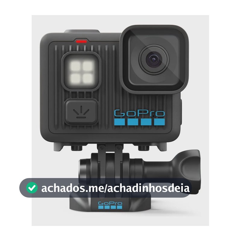 GoPro LIT HERO - Câmera de Ação Compacta à Prova d'água com Luz Integrada, Vídeo 4K60 Ultra HD, Foto de 12 MP, Tela Sensível ao toque, Estabilização HyperSmooth