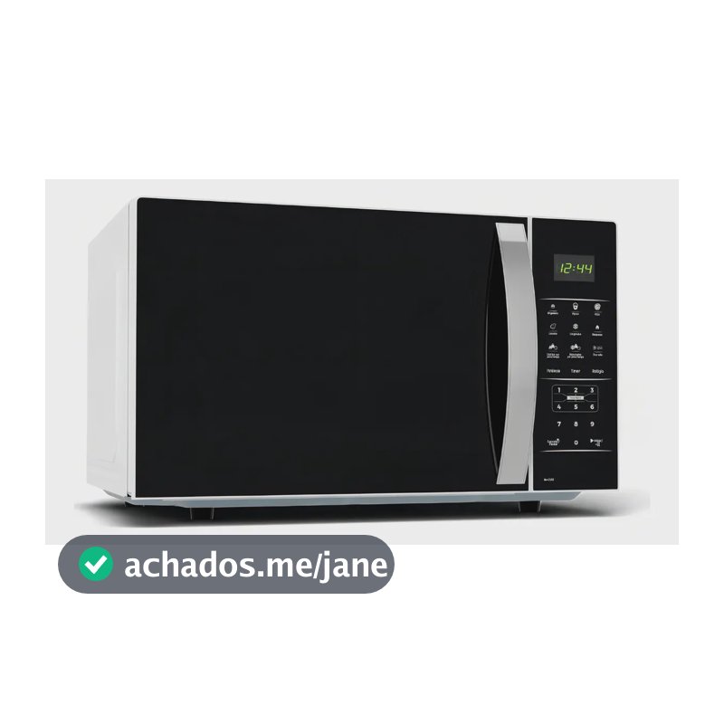 Micro-ondas Britânia BMO38 33 Litros Limpa Fácil 1400W Branco com Preto