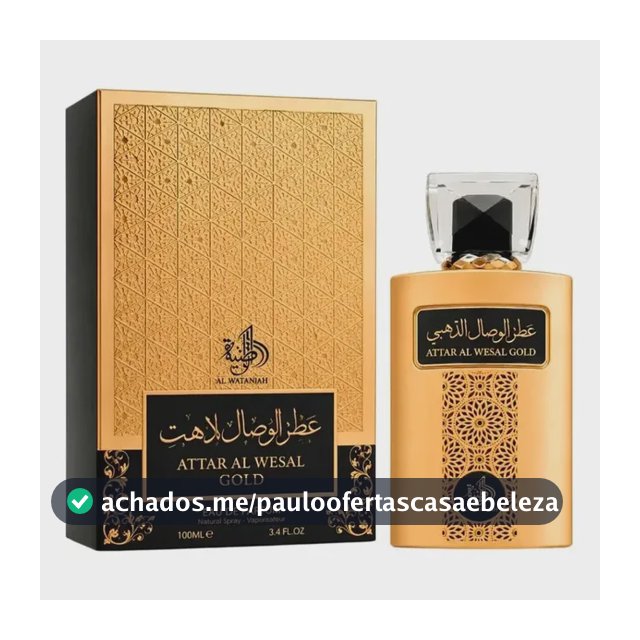 Perfume Árabe Attar Al Wesal Gold Edp Masculino 100ml Com Nf