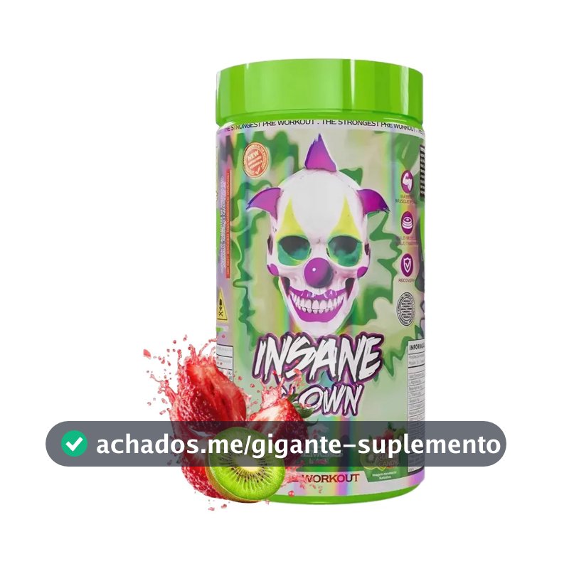 Suplemento em pó Demons Lab Beta alanina Pré Treino Insane Clown 350g Demons sabor Doces mastigáveis x 350g