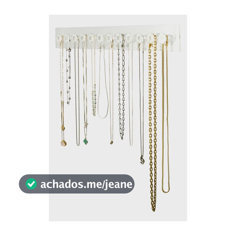Suporte Organizador Decorativo 12 Colares Em Acrílico