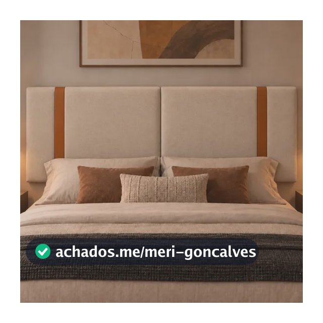 Cabeceira Cama Box Casal Estofada Painel Suspenso Linho Linho Bege