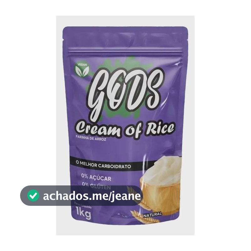 Suplemento Nutricional Esportivo Canibal Inc. Gods Cream Of Rice Natural 1kg