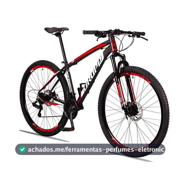 Bicicleta Aro 29 Dropp Z3 Câmbio Shimano 21 Vel Freio Disco Cor Preto/vermelho Tamanho Do Quadro 21