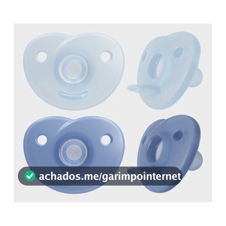 Chupeta Soothie Dupla Azul 0-3m Philips Avent