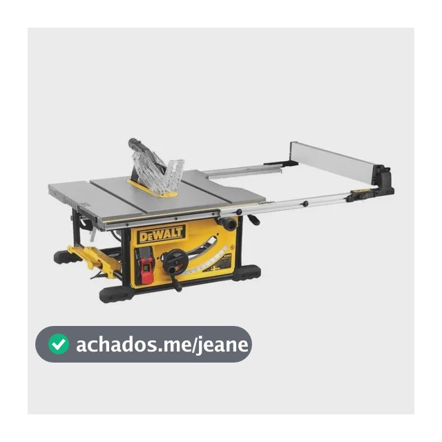 Serra Circular de Bancada DEWALT DWE7492 com Extensão Deslizante até 825mm