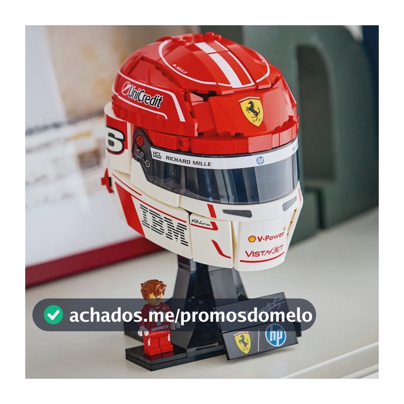 Lego Editions Capacete Ferrari 43014 886 Charles Leclerc