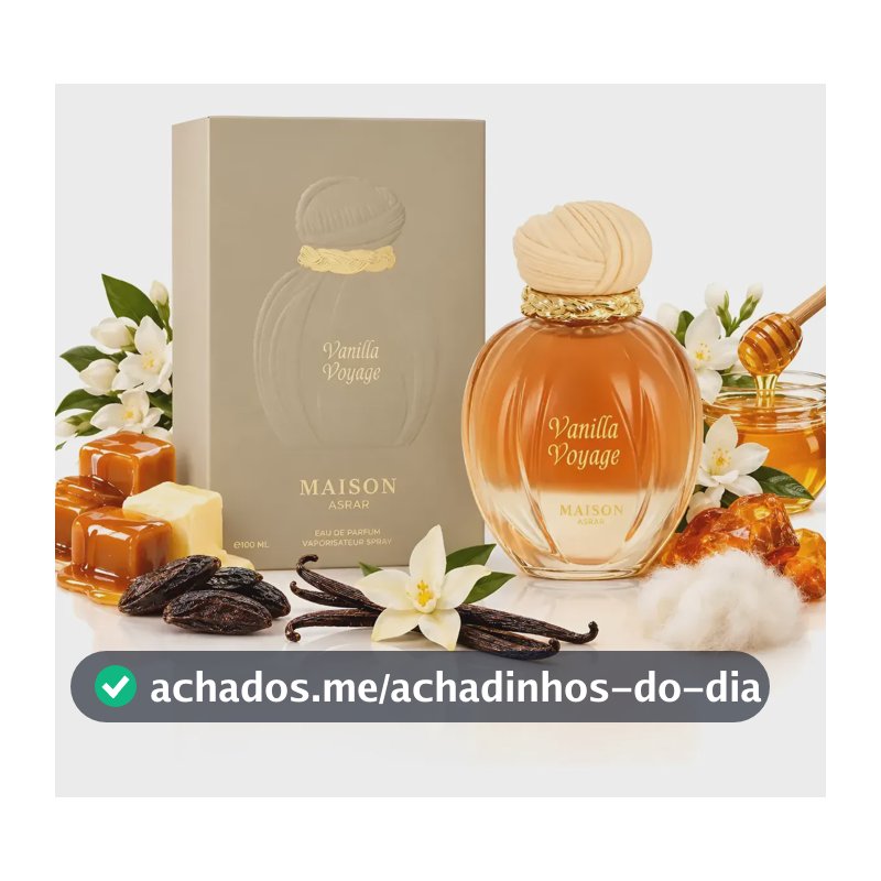 Perfume Árabe Vanilla Voyage Maison Asrar Baunilha Unissex