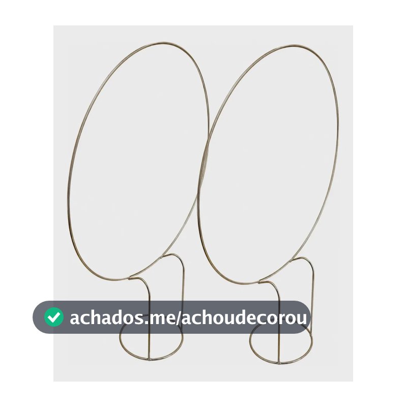 Kit 2 Mini Arco De Mesa Decoração Festas Suporte Painel 50cm Dourado