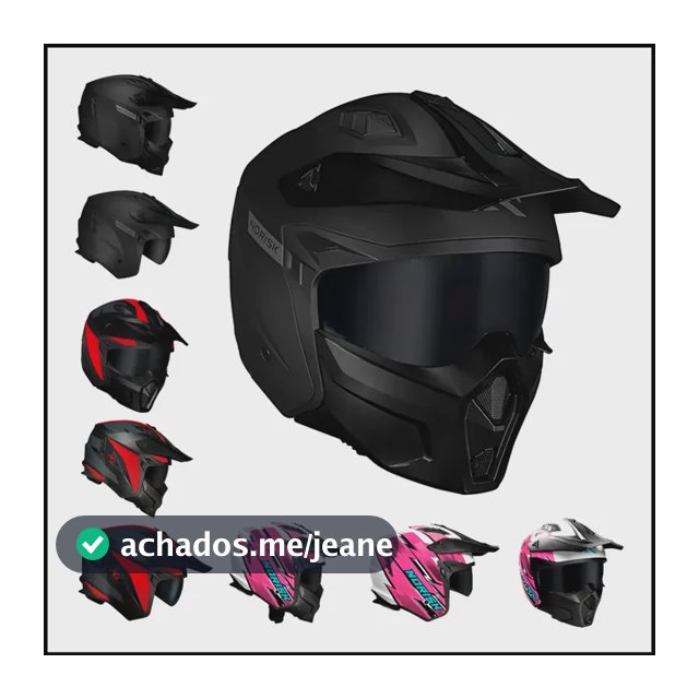 Capacete Norisk Darth || Fechado / Aberto 2 Viseiras 2 Em 1