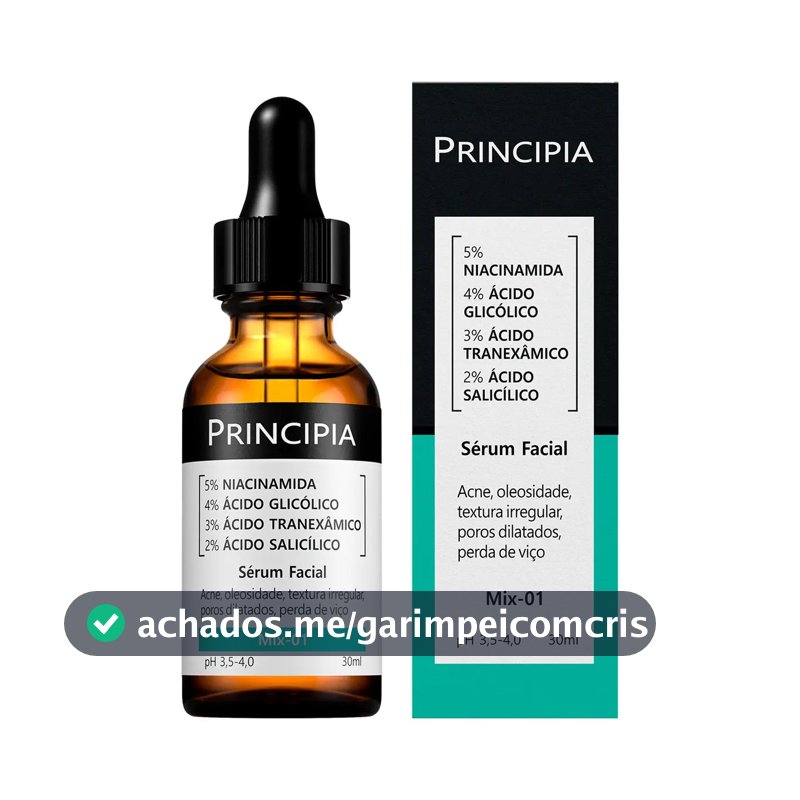 Sérum Facial Principia Mix-01 Uso Noturno Para Todos os Tipos de Pele