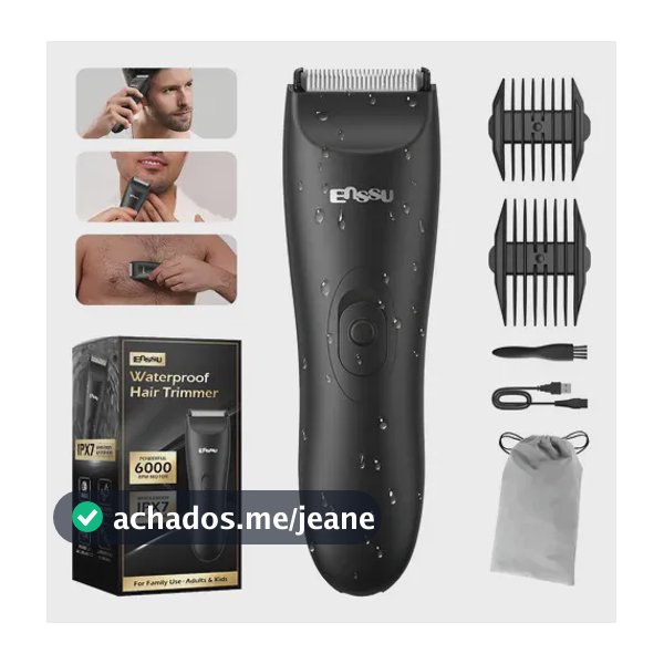 Enssu Aparador De Pelos Corporais Para Homens Cor Preto