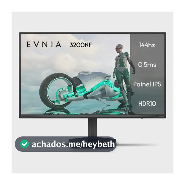 Monitor Gamer Philips Evnia 24m2n3200nf 23,8 Preto Preto