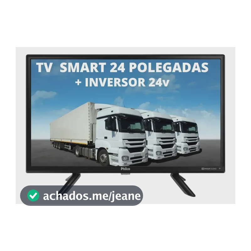 Smart Tv 24 Poleg Caminhão Ônibus Incluso Conversor 24 Volts