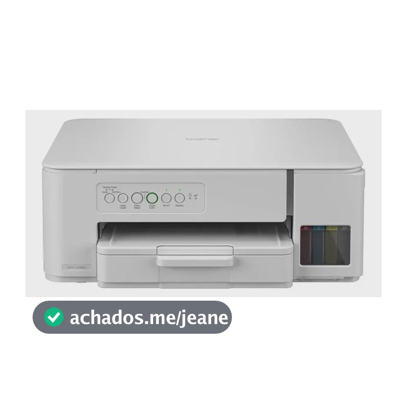 Impressora Multifuncional Brother Dcp-t436w Tanque De Tinta, Colorida, Wi-fi, Usb, Bivolt Branco 127/220v