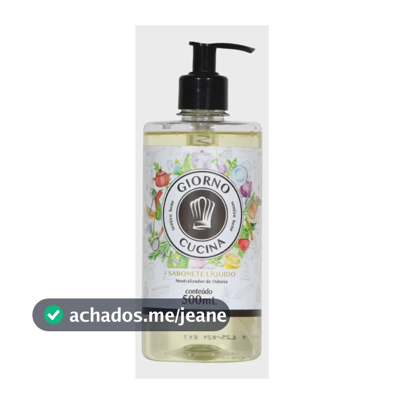 Sabonete Líquido Cucina Odores Mãos Giorno 500ml
