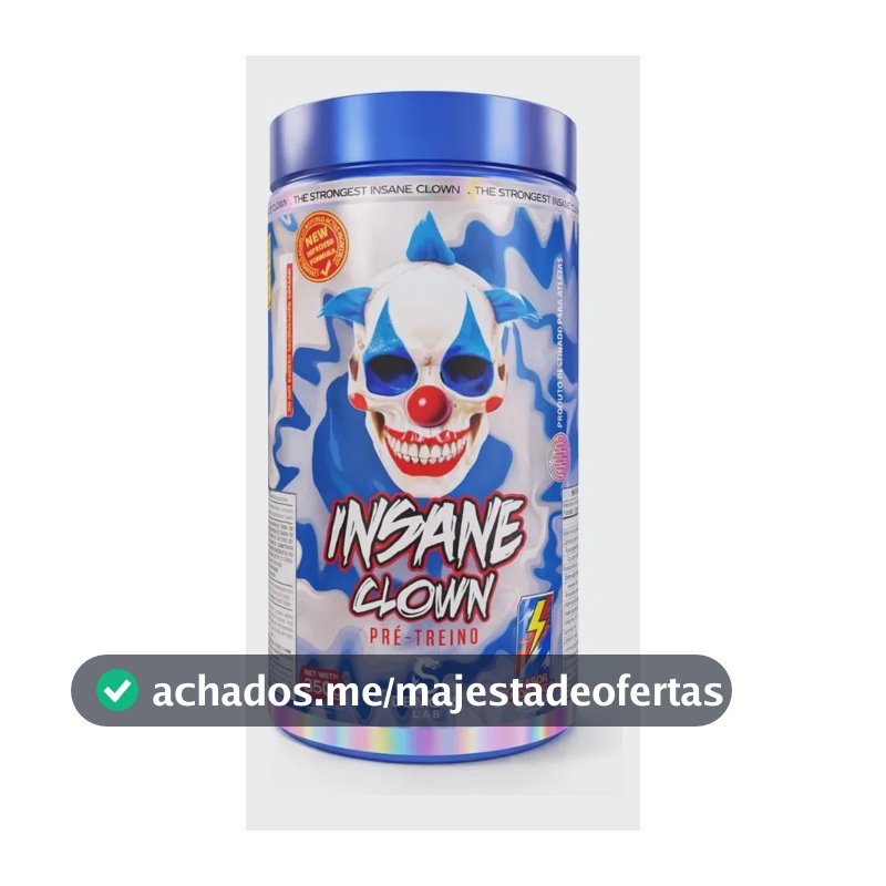 Suplemento em pó Demons Lab Beta alanina Pré Treino Insane Clown 350g Demons sabor MAD BULL x 350g