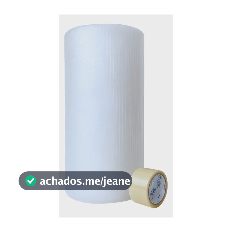 Plástico Bolha Bobina 40cm x 20m Proteção Embalagem Envios Mudança 20 Micras De Espessura