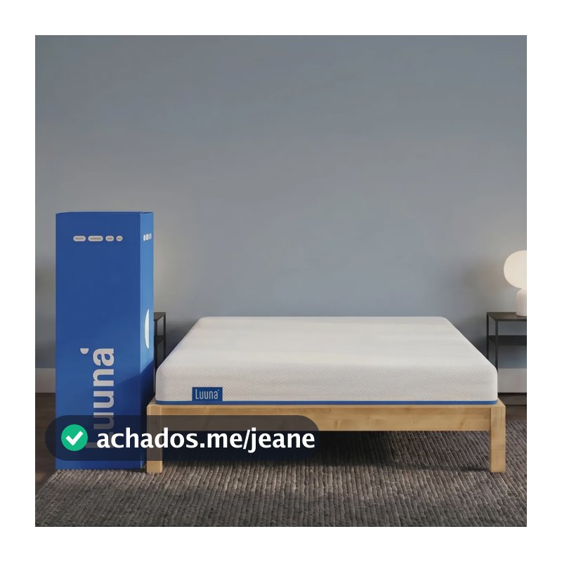 Colchão Casal Luuna Adapt, Espuma Viscoelástica Média-Firme,10 Anos de Garantia, 18cm