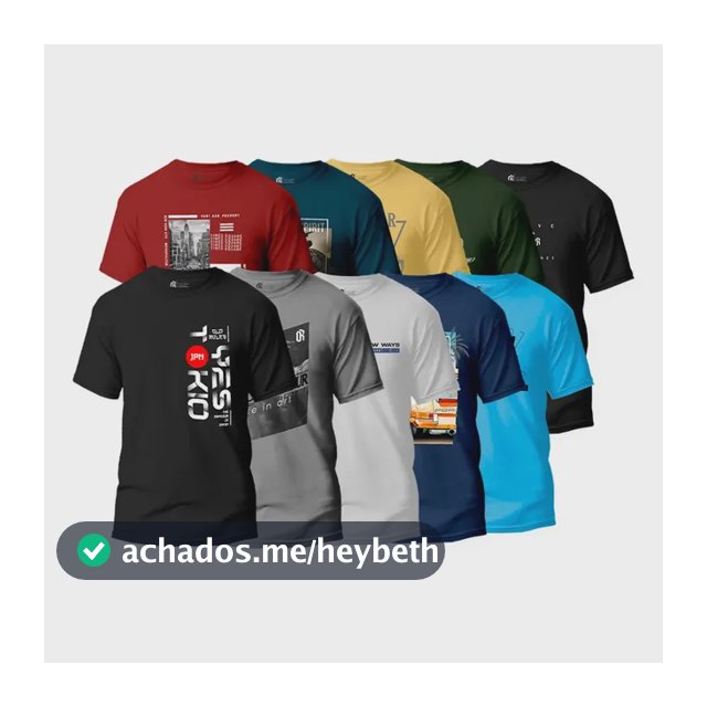 Kit 10  Camisas Camisetas Masculinas Atacado Envio Imediato