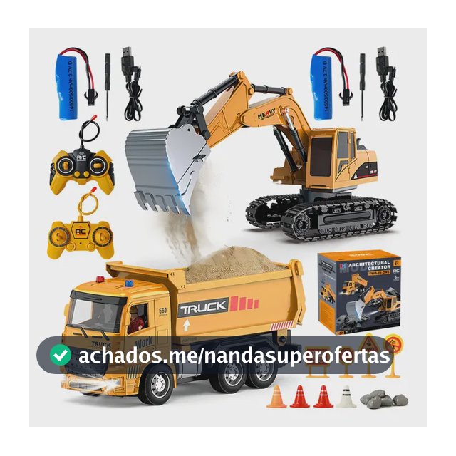 Carros De Escavadeira Controle Brinquedos Engenharia 2in1 Br Amarelo Trator