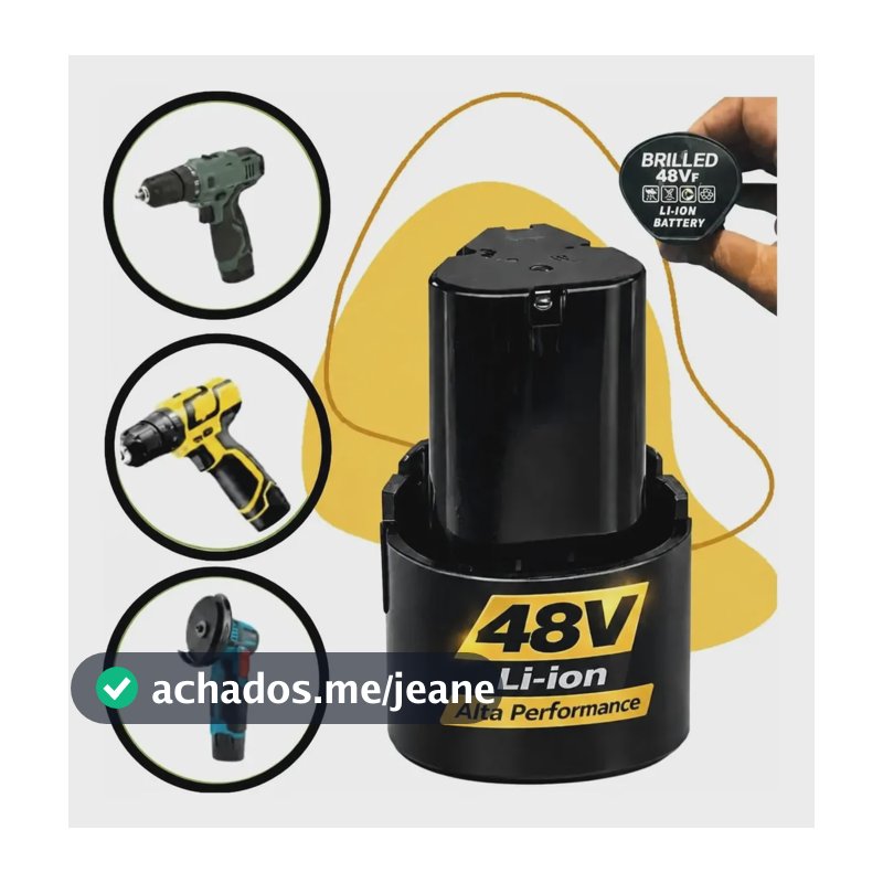 Bateria Recarregável 48v Para Parafusadeira E Furadeira