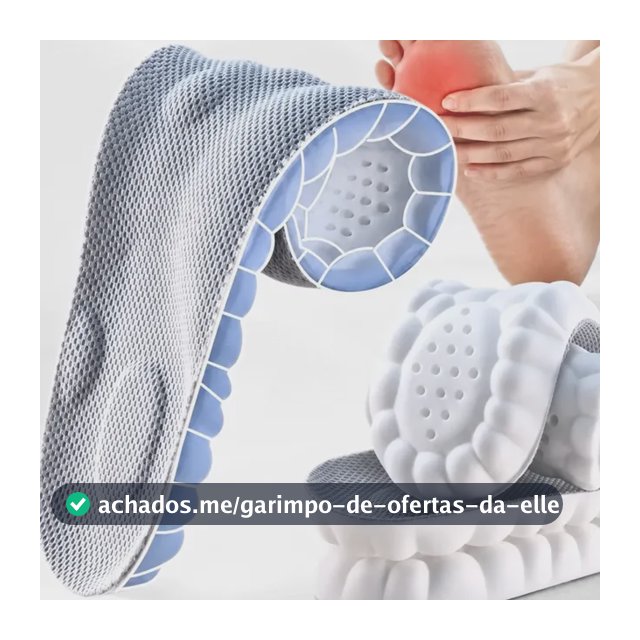 Palmilha De Altissimo Conforto 4d Tênis Sapatos Ortopédica