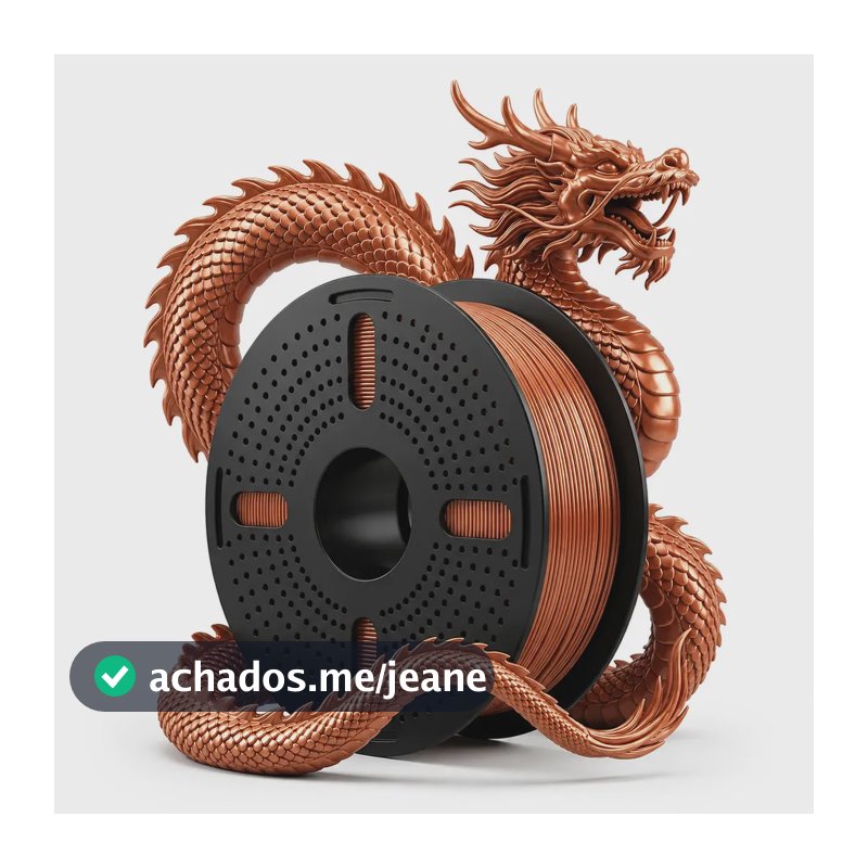 Filamento Impressora 3d Pla Silk Seda Print Pulse Cor: Cobre
