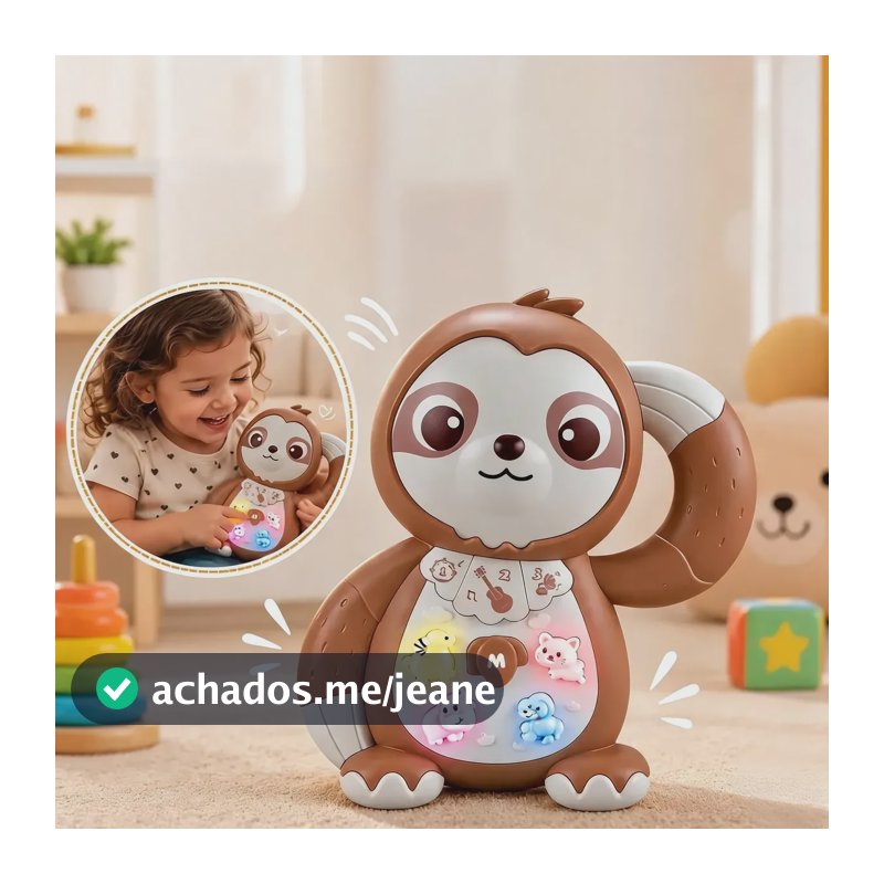 Brinquedo Musical Preguicinha Do Barulho Luz E Som Educativo