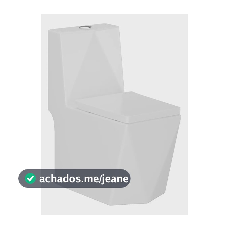 Vaso Sanitário Monobloco Completo - Caixa Acoplada Privada Cor Branco - VAB0005