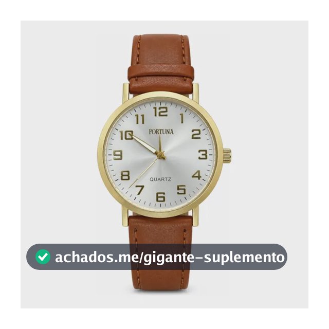 Relógio De Pulso Masculino Minimalista Old Money Fortuna Marrom Claro Cx Dourada Branco3