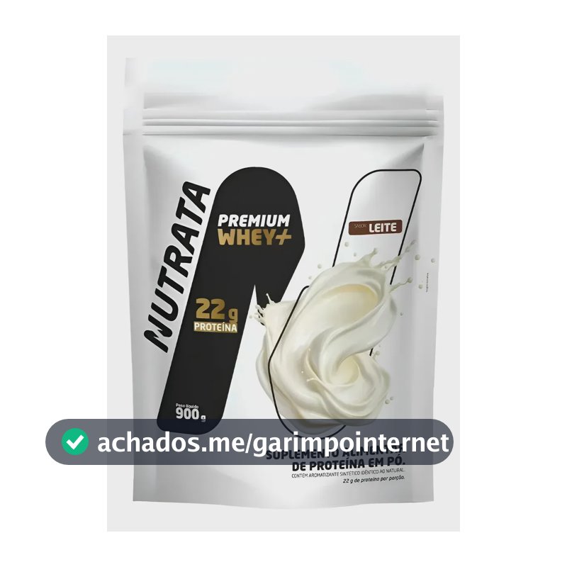 Whey Premium+ Leite Nutrata Refil 900g Leite