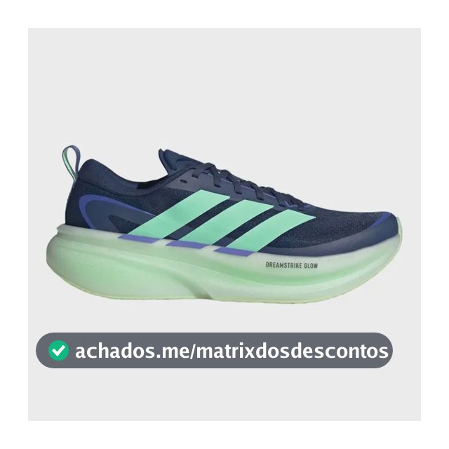 Tênis De Corrida Masculino Supernova Glide adidas Azul Liso 41 Br