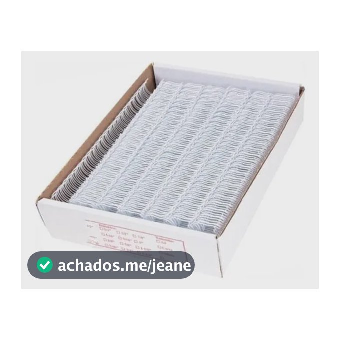Wire-O Lassane Branco Passo 2x1 A4 140 Folhas 3/4 Caixa 50un