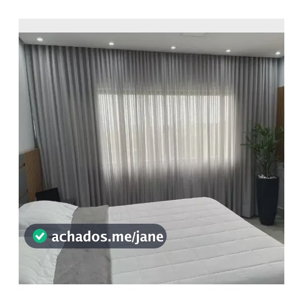 Cortina Gaze De Linho 6m X 2,80m - Trilho Suíço - Promoção