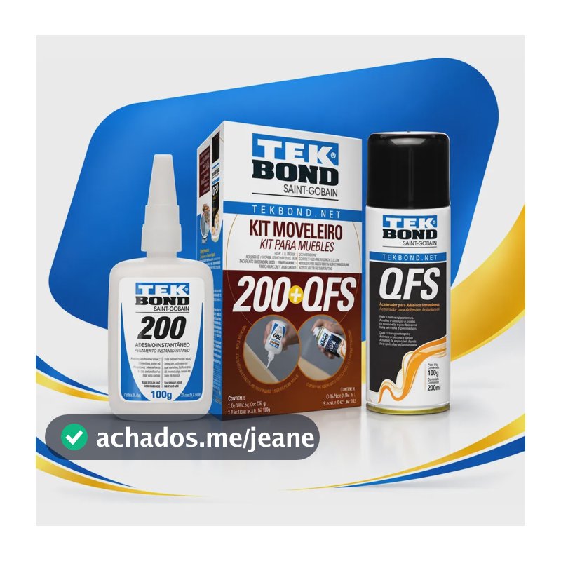 Kit Moveleiro Tekbond Cola 100g + Ativador 200ml Incolor