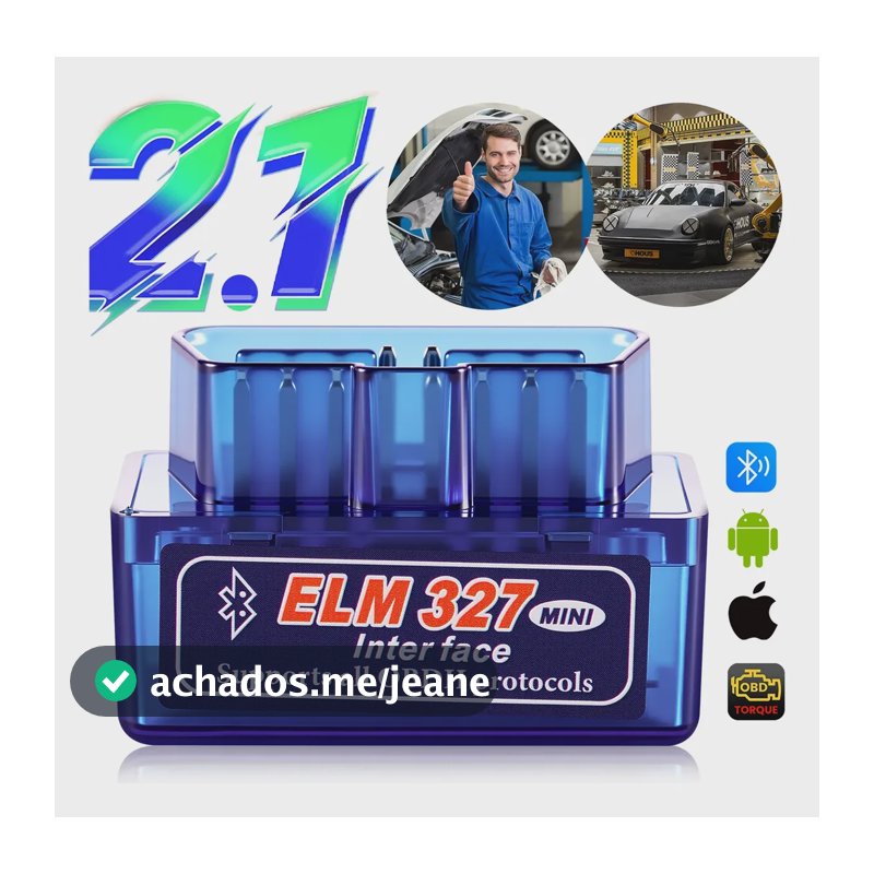Scanner Automotivo Bluetooth Android Obd2 Elm327 V2.1 Ios