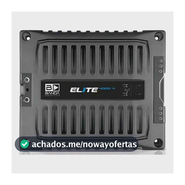 Modulo Elite Banda 4000.4 4000 Rms 1 Ohm 4 Canais Trio Preto
