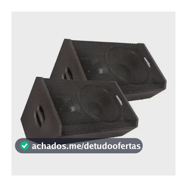 Kit Monitor Retorno Ativa 8 + Passiva Caixa Palco 225w Rms
