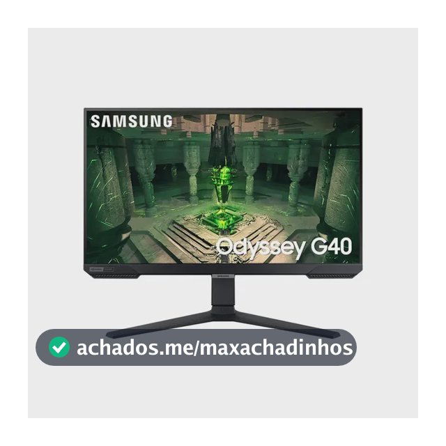Monitor Gamer Samsung Odyssey G40 27 , 240 Hz, 1ms, Ajuste De Altura, Gsync, Freesync,hdmi, Dp, Fhd, Preto