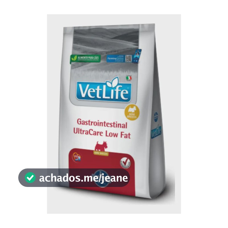 Ração Seca Vet Life Gastrointestinal UltraCare Low Fat para Cães Pequenos e Mini 1,5Kg